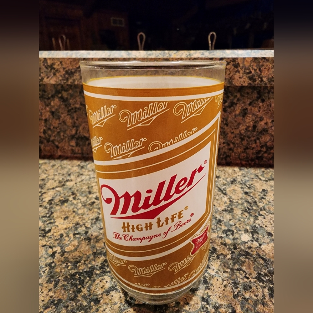 Vintage Miller High Life Beer Glass